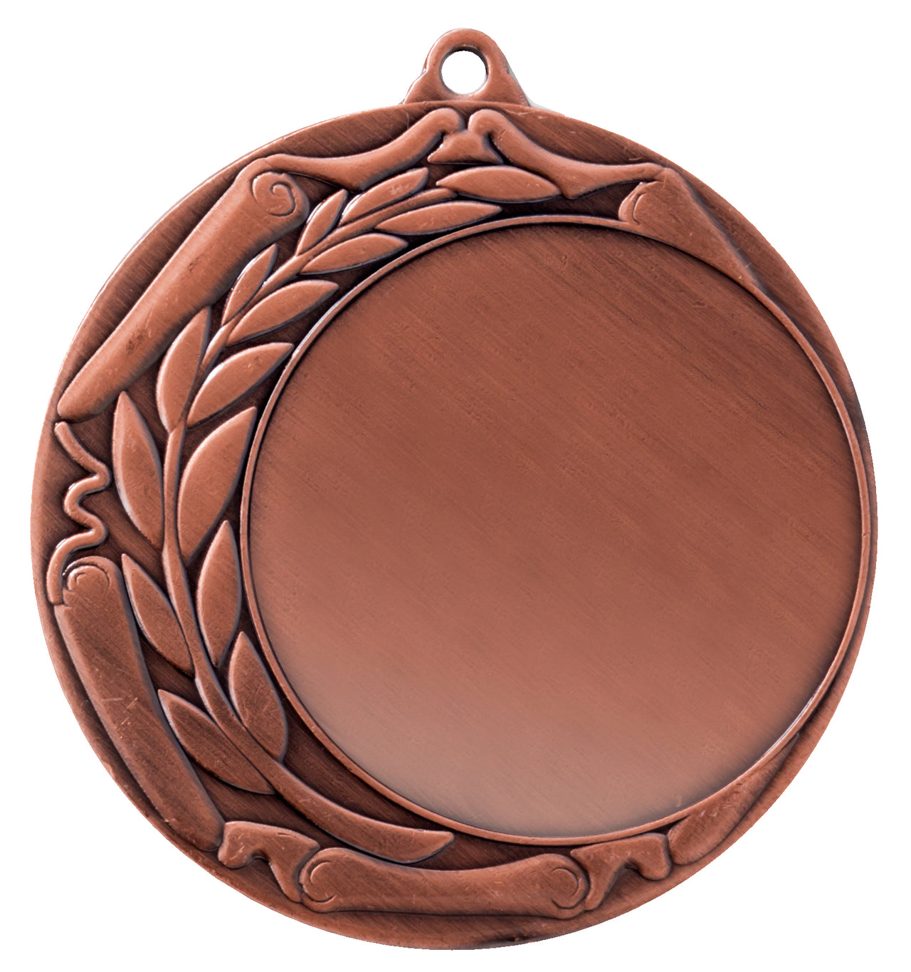 Die Medaillen Wuppertal 70 mm Bronzemedaille PK79193g-E50 verfügt über ein exklusives Design mit einer schlichten Mitte und einem dekorativen Kranzmuster am Rand und eignet sich somit perfekt zur Anerkennung von Leistungen.